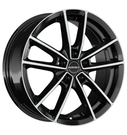 Borbet Borbet W black polished glossy