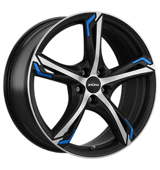 Ronal Ronal R62 Blue JET BLACK MATT