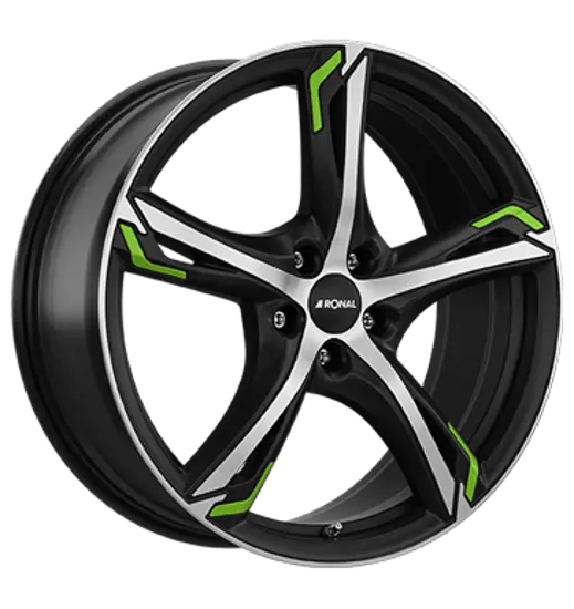 Ronal Ronal R62 Green JET BLACK MATT