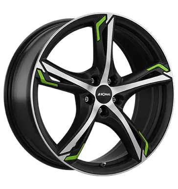 R62 Green 7 5x18 5x100 ET45 MB68 0