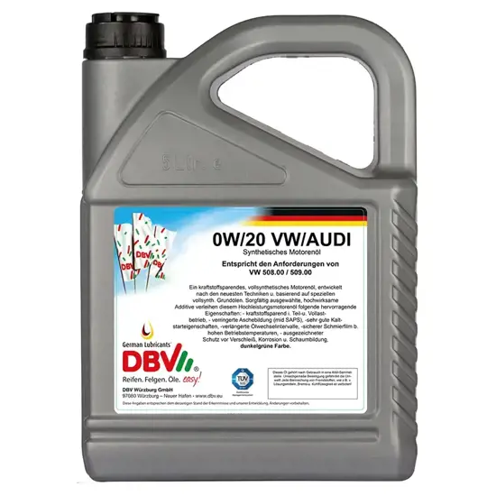 DBV Motoroel Motoroel DBV VW Audi 0W 20 5 Liter 15238610