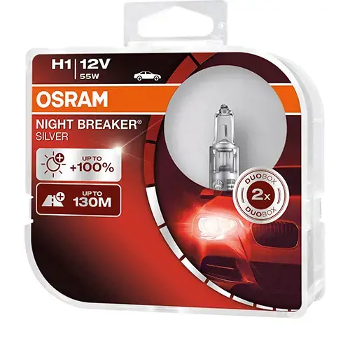Osram NIGHT BREAKER® SILVER H1 Duobox (Schweiz)