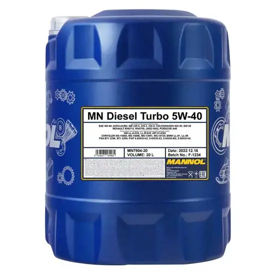 Mannol MN Diesel Turbo 5W-40 20 L | reifen.com