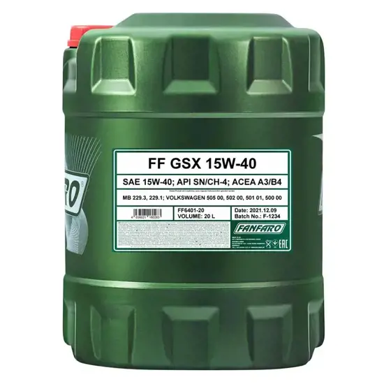 Fanfaro FANFARO GSX 15W 40 20 L 15356630
