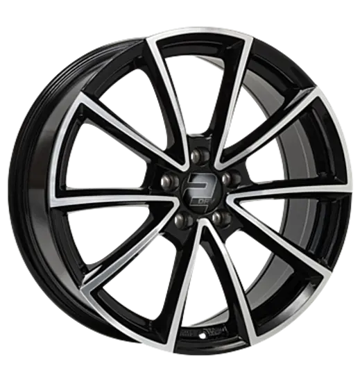 2DRV by Wheelworld 2DRV by Wheelworld WH28 black high gloss polished
