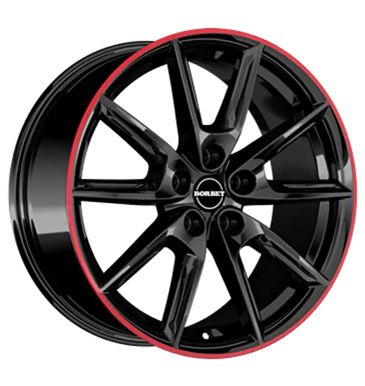 Borbet Borbet LX19 black glossy rim red