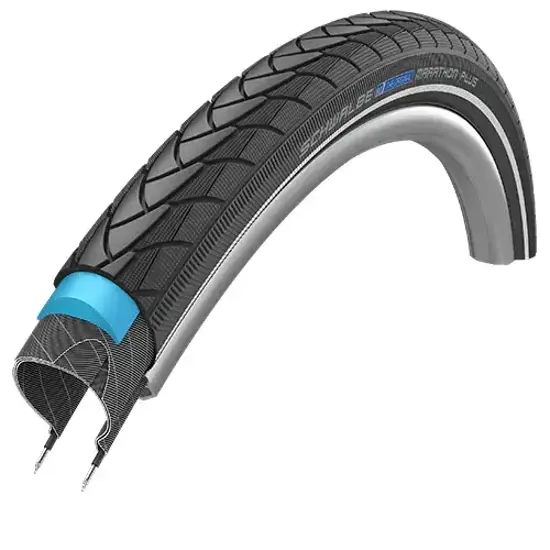 Schwalbe 47 507 MARATHON PLUS 24x175 Drahtreifen SMARTGUARD ADDIX Reflex Schwarz 15225900