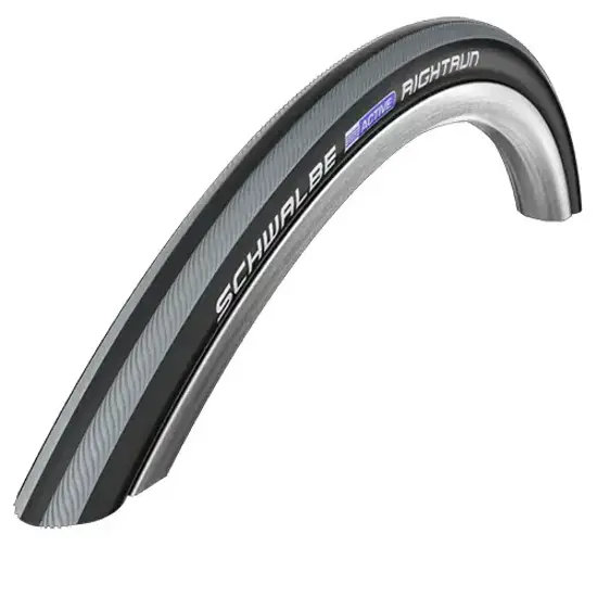 Schwalbe 25 489 RIGHTRUN 22x100 Drahtreifen K GUARD BLACK N ROLL Schwarz Grau 15326393