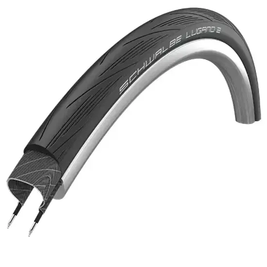 Schwalbe 25 622 LUGANO II ENDURANCE 28x100 Drahtreifen SILICA Schwarz 15326259