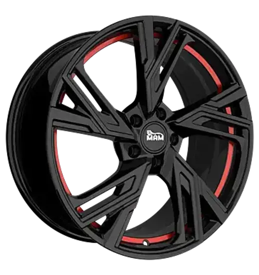 MAM MAM RS5 BLACK PAINTED RED INSIDE