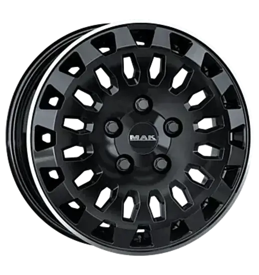 MAK MAK Overland GLOSS BLACK MIRROR RING