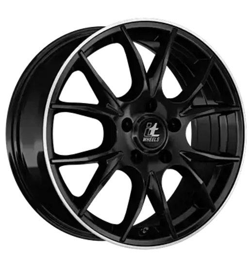 itWheels itWheels Kira gloss black polished lip