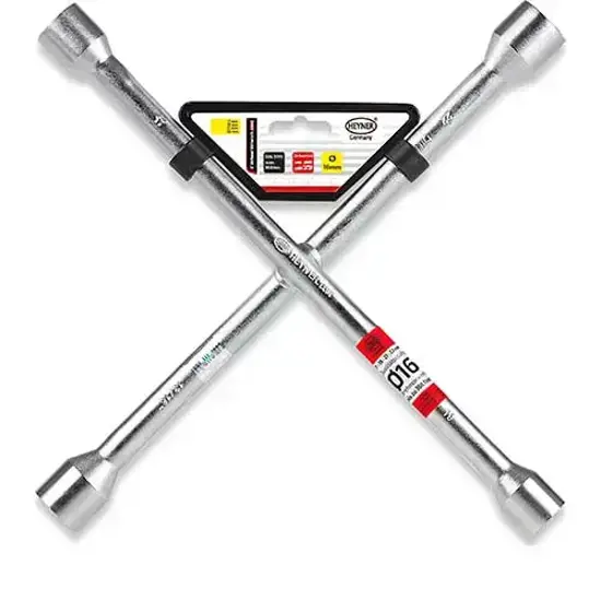 HEYNER X Wheel Wrench PRO Premium Radkreuzschluessel chrome 15397758