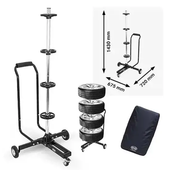 HEYNER Felgenbaum fahrbar mit Griff Reifenbreite bis 285 mm 15432572