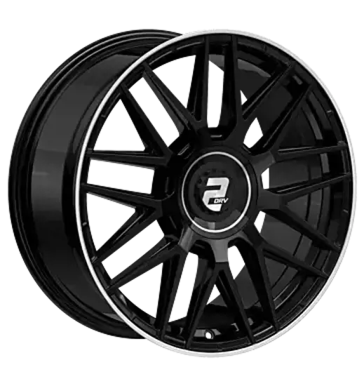 2DRV by Wheelworld 2DRV by Wheelworld WH43 Black glossy paint with full machin lip