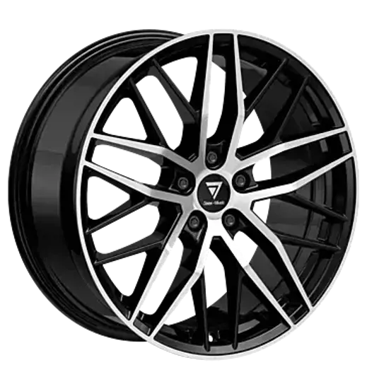 V1 Wheels V1 Wheels DS2 BLACK FRONT POLISH